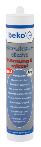 Beko Strukturdicht mittel 310 ml Weiß Körnung 2
